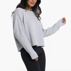 Vuori Slouchy Waffle Crew